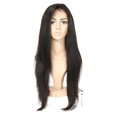 중국 매끄러운 진짜 긴 처녀 머리 레이스 가발, 똑바른 레이스 가발 사람의 모발 협력 업체