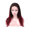 빨간 레미 레이스 가발 사람의 모발에 까만 진짜 처녀 머리 레이스 가발 협력 업체